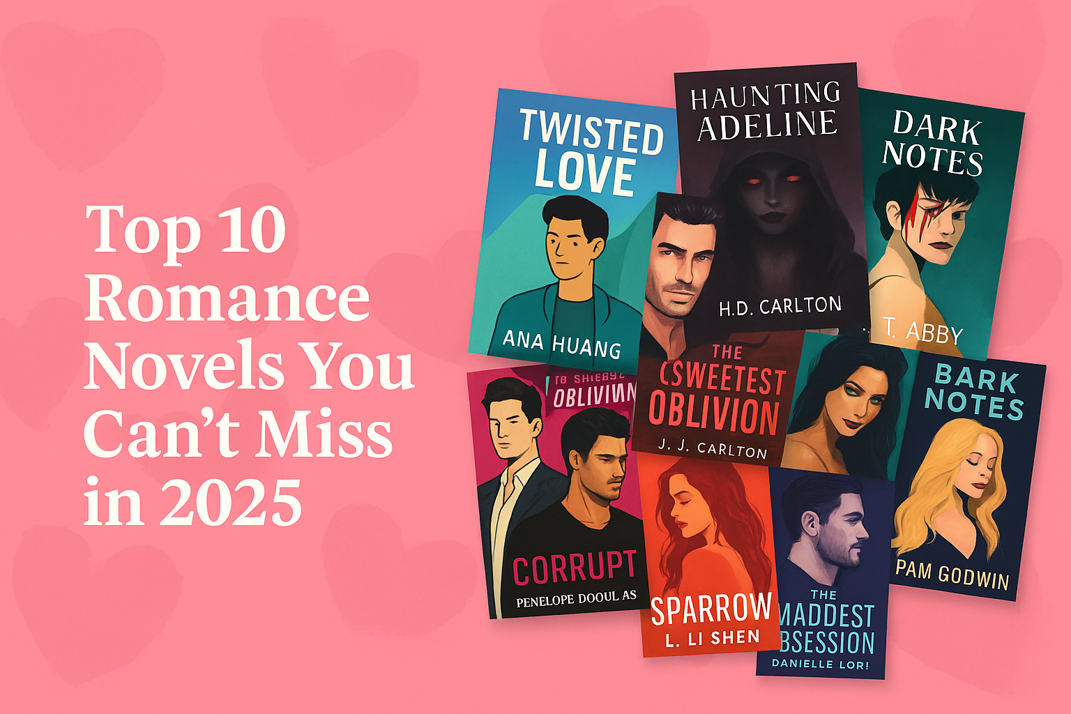 Discover the top 10 romance novels of 2025 filled with passion, drama, and unforgettable love stories. A must-read list for every romance book lover!