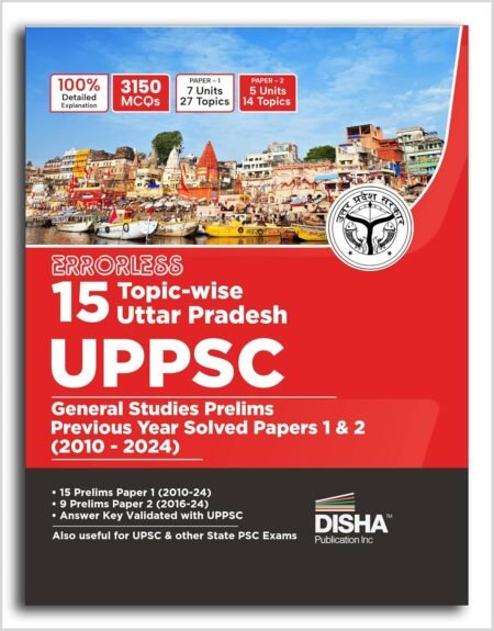 Disha Errorless 15 Topic-wise Uttar Pradesh UPPSC General S